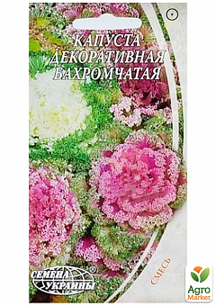 Капуста декоративная смесь "Бахромчатая" ТМ "Семена Украины" 0.2г1