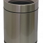 Відро для сміття JAH 8 л кругле срібний металік без кришки з внутрішнім відром (6337)
