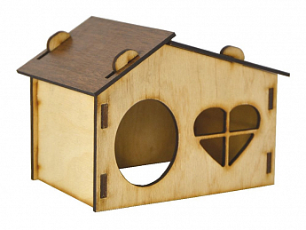Лорі Будиночок для щурів дерев'яний, 16х11х12 см (2082990)