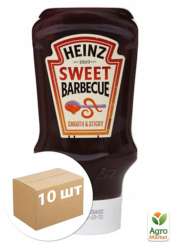 Соус Sweet Barbecue ТМ "Heinz" 480г упаковка 10шт
