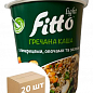 Каша гречневая с грибами, овощами и зеленью б/п ТМ "Fitto light" (стакан) 40г упаковка 20 шт
