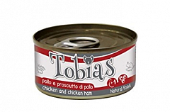 Корм консервований Тобіас консерви для собак Курка і куряча шинка 85 г (1278140)1