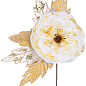 Квітка Із Золотим Листям "Шампань" (085-206)