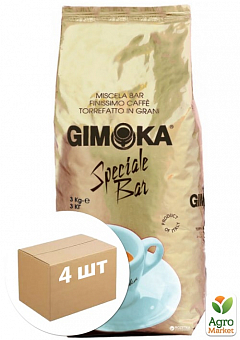 Кофе зерновой (Oro Speciale Bar) золотой ТМ "GIMOKA" 3кг упаковка 4шт2