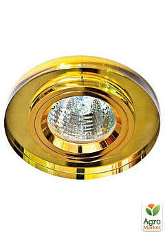 Вбудований світильник Feron 8060-2 жовтий золото2