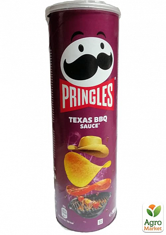 Чіпси ТМ "Pringles" Texas Bbq Sauce (Техаський барбекю) 165 г