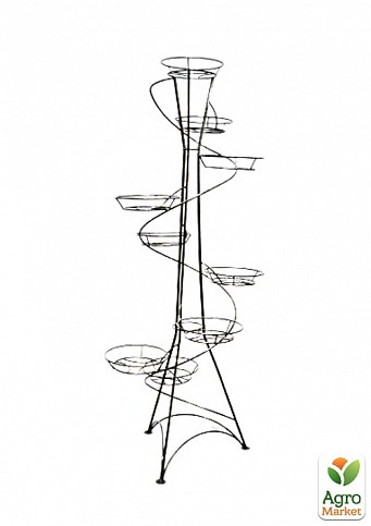 Подставка "Башня-спираль" на 9 вазонов, высота 140см