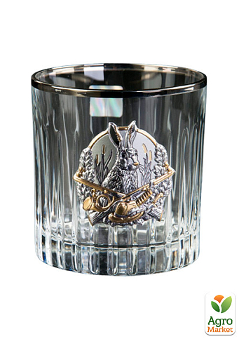 Набор для виски «Охота» Boss Crystal, графин и 6 бокалов, платина, серебро, золото, хрусталь (B7MYS2PG) - фото 6