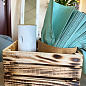 Ящик декоративный деревянный для хранения и цветов "Бланш" д. 25см, ш. 17см, в. 13см. (обожжённый)