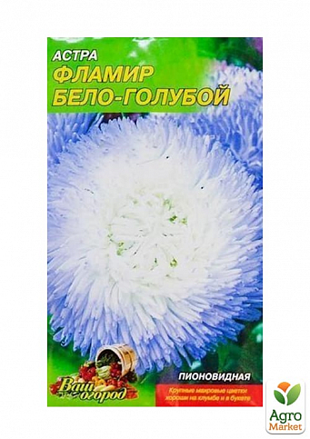 Астра "Фламир бело-голубой" ТМ "Весна" 0.2г - фото 2