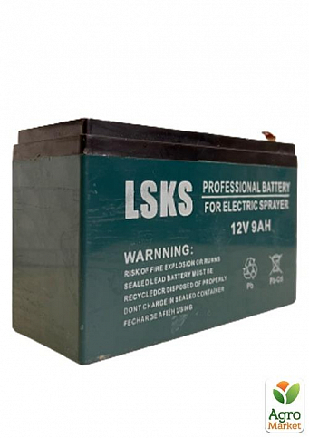 Акумуляторна батарея LSKS 12V 9 А/год для обприскувача - фото 2