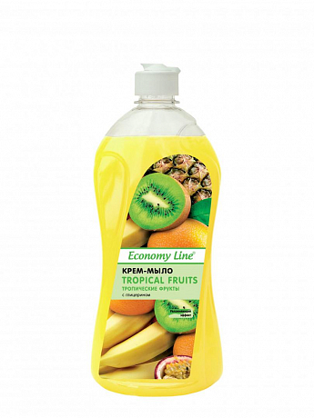 Крем-мыло с глицерином ТМ «Economy Line» 750 г (тропические фрукты)