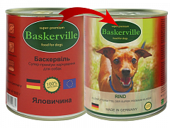 Baskerville Влажный корм для собак с говядиной  400 г (4986721)2