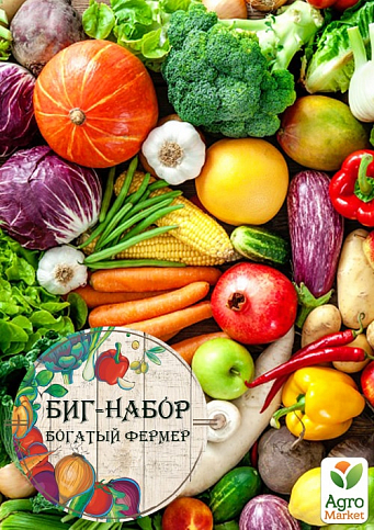 Биг-набор овощей "Урожайный год" "Богатый фермер" (в коробке) ТМ "Весна" 60уп