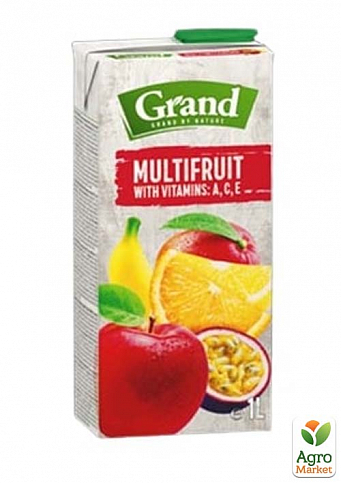 Фруктовый напиток Мультифруктовый ТМ "Grand" 1л упаковка 12 шт - фото 2