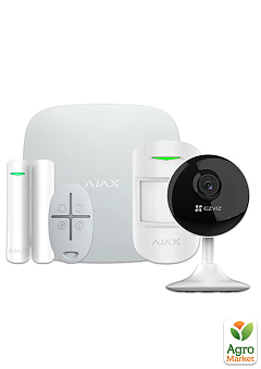 Комплект бездротової сигналізації Ajax StarterKit white + Wi-Fi камера 2MP-CS-C1C2