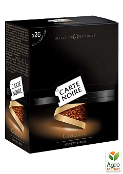 Кофе растворимый ТМ" Carte Noire" 2 г упаковка 26 стиков1