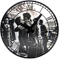 Настенные часы 3D "Kiss me in Paris" Ø39 см (3213)