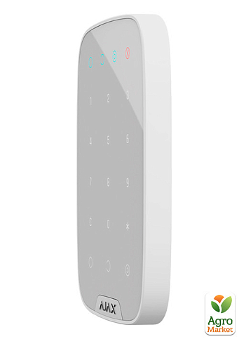 Бездротова сенсорна клавіатура Ajax KeyPad white - фото 3