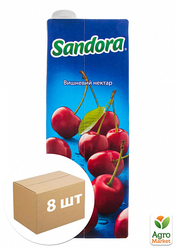 Нектар вишневий ТМ «Sandora» 1,5л упаковка 8шт