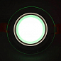 LED панель Lemanso LM1037 Сяйво 9W 720Lm 4500K + зелений 85-265V / коло + скло (336106)