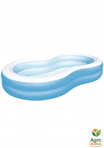 Детский надувной бассейн голубой 262х157х46 см ТМ "Bestway" (54117)