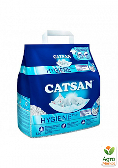 Наполнитель для кошачьего туалета Hygiene plus (минеральный, впитывающий) ТМ "Catsan" 2.6 кг (5 л)2