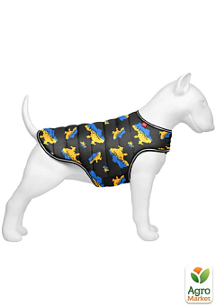 Куртка-накидка для собак WAUDOG Clothes, малюнок "Дім", L, А 41 см, B 58-70 см, С 42-52 см (505-0230)2