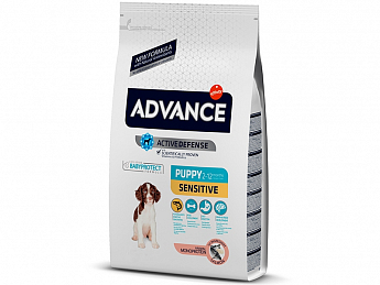 Advance Puppy Sensitive   Сухой корм для щенков всех пород с лососем и рисом 12 кг (0093531)