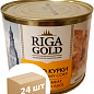 М'ясо курки в собст. соку (ж/б) ТМ "Riga Gold" 525г упаковка 24шт