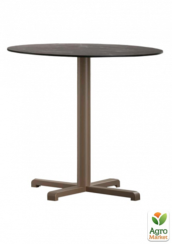 База стола Plus 48x48x73 см матовая серо-коричневая Papatya (5917)