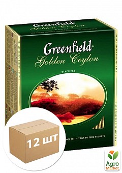 Чай "Гринфилд" 100 пак Голден цейлон упаковка 12шт1