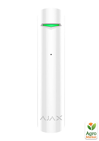 Беспроводной датчик разбиения стекла Ajax GlassProtect white