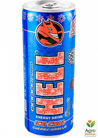 Енергетичний напій Cherry vanilla ТМ "Hell" 0.25 л упаковка 24 шт - фото 2