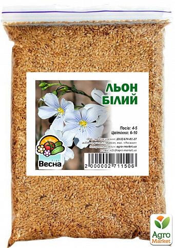 Лен белый ТМ "Весна" 500г - фото 2