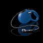 Flexi Classic S Рулетка для собак до 12 кг, длина троса 5 м, цвет синий (0225110)