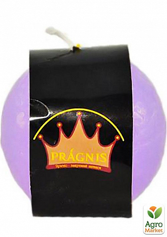 Свеча "Рустик" шар (диаметр 6,5см) фиолетовая