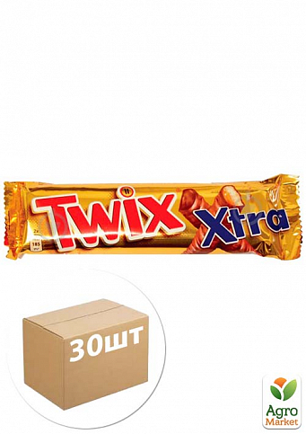 Батончик Twix Xtra Молочный шоколад 75 г уп. 30 шт