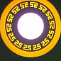 LED панель Lemanso LM555 "Грек" коло 6+3W жовта підсв. 540Lm 4500K 85-265V (331609)