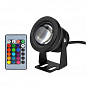 Світильник LED садовий Lemanso RGB 10W 900LM 85-265V IP65/LM3702 (LM16) з пультом (331908)