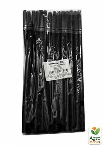 Стержни клеевые 15шт пачка (цена за пачку) Lemanso 8x200мм черные LTL14010 (140010)