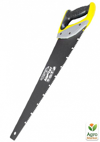 Ножовка столярная MASTERTOOL BLACK ALLIGATOR 450 мм 9TPI MAX CUT закаленный зуб 3D заточка тефлоновое покрытие 14-2445
