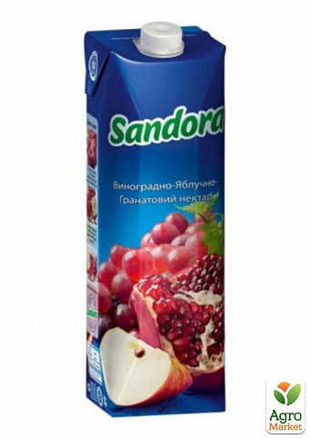 Нектар виноградно-яблочно-гранатовый ТМ "Sandora" 0,95л упаковка 10шт - фото 2