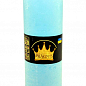 Свеча "Рустик" цилиндр (диаметр 7 см* 70 часов) голубая