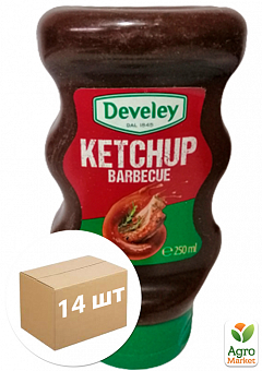 Кетчуп барбекю ТМ "Develey" 250мл упаковка 14шт1