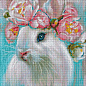 Алмазна мозаїка - Білий кролик Ідейка AMO7531