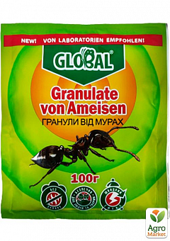 Гранулы от муравьев ТМ "Global" 100г (пакет)2