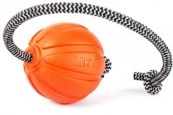Collar Liker Cord Іграшка для собак м'яч Лайкер на шнурі 7 см (5695780)