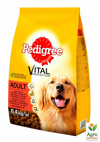 Корм для взрослых собак Vital Protection (с говядиной и птицей) ТМ "Pedigree" 8.4кг