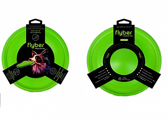 Collar Flyber Іграшка для собак двостороння літаюча тарілка 22 см, салатова (3047310)